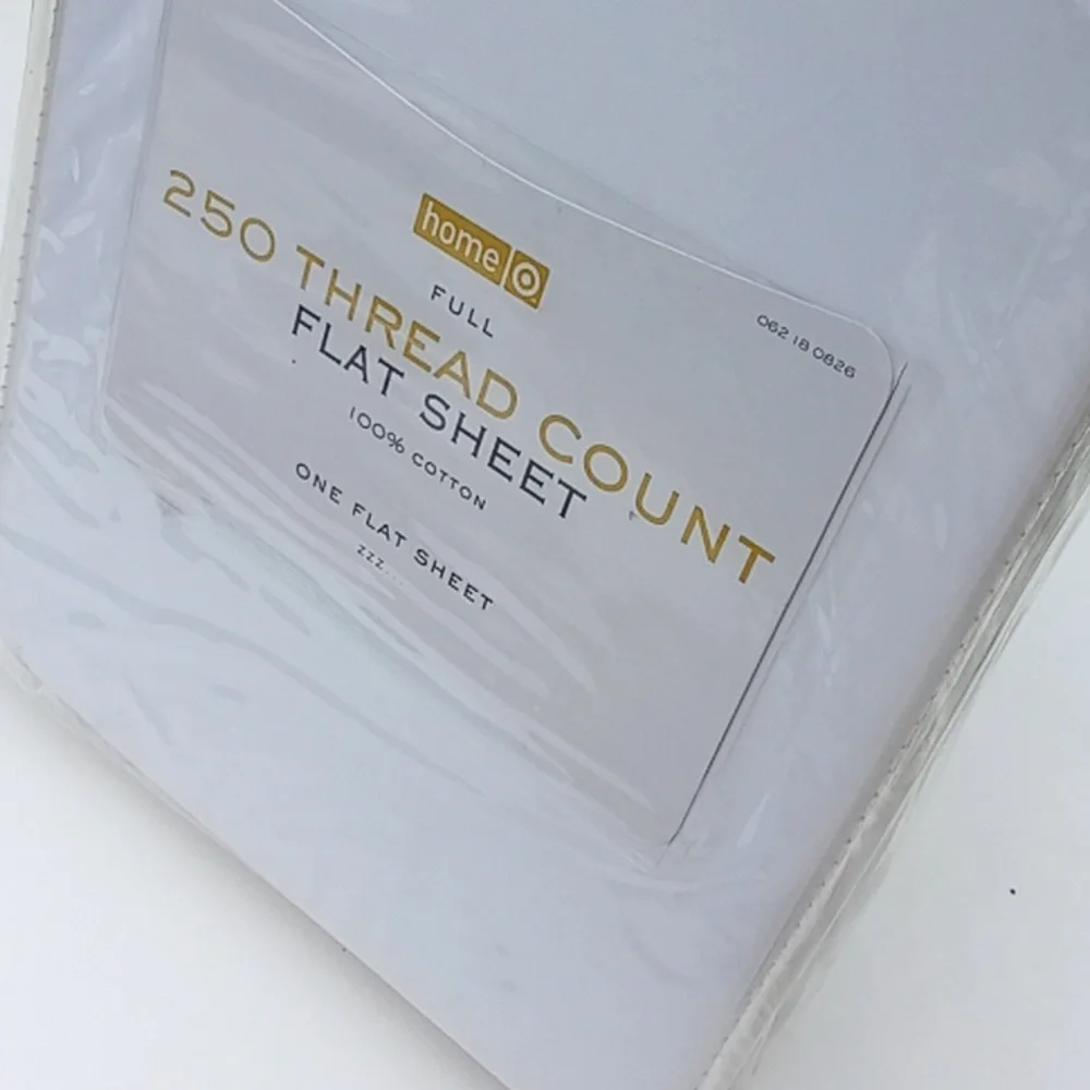 Vintage 100% Cotton One Full Sized Flat Sheet